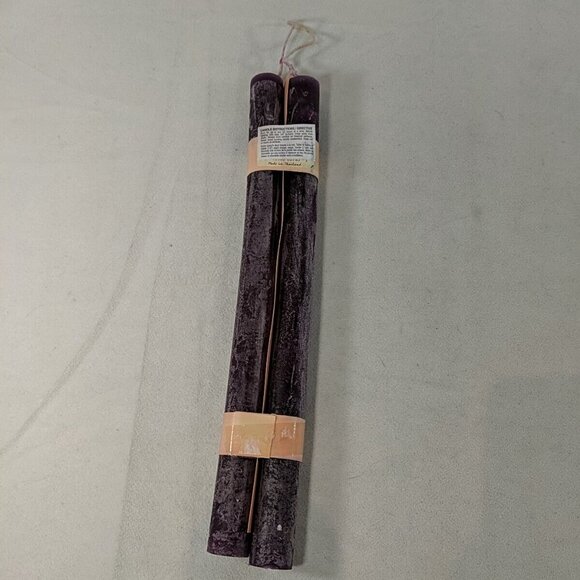 Vance Kitira 2 Pair Set Purple Taper Candlesticks 7/8" x 12" Floral Scented - Picture 6 of 8